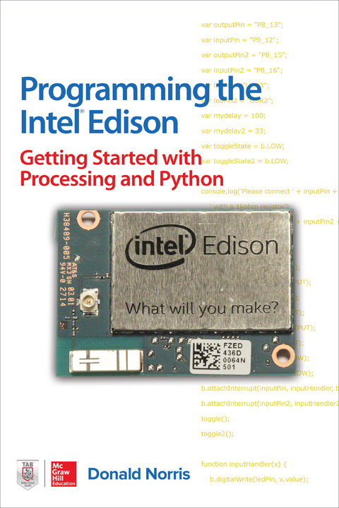 Cover image for book Programming the Intel Edison: Getting Started with Processing and Python