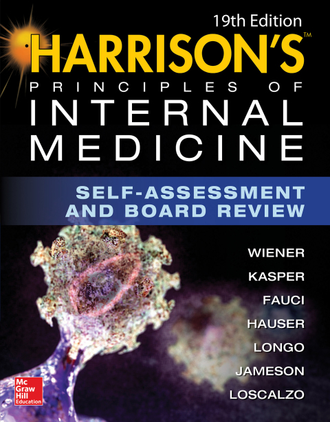 Cover image for book Harrisons Principles of Internal Medicine Self-Assessment and Board Review