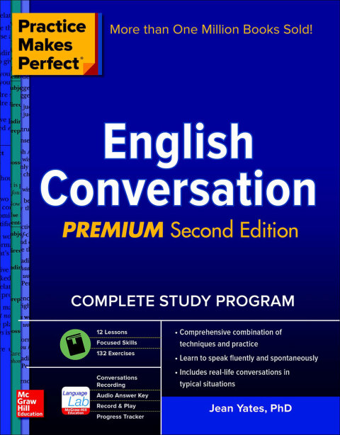 Cover image for book Practice Makes Perfect: English Conversation, Premium Second Edition