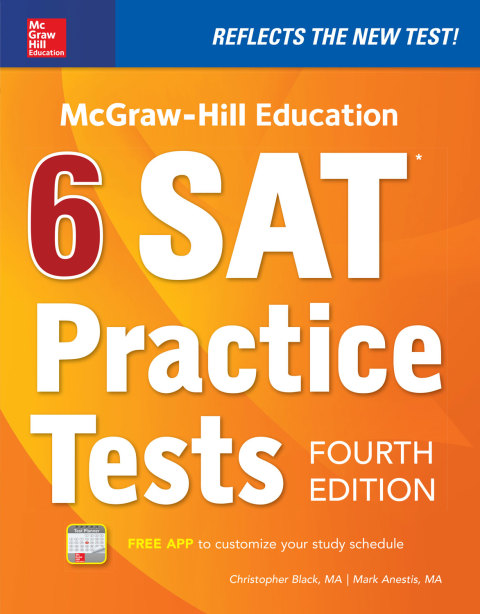 Cover image for book McGraw-Hill Education 6 SAT Practice Tests, Fourth Edition