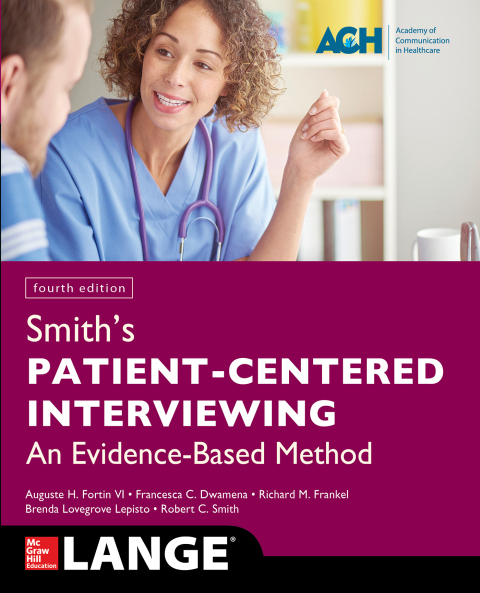 Cover image for book Smith's Patient Centered Interviewing: An Evidence-Based Method