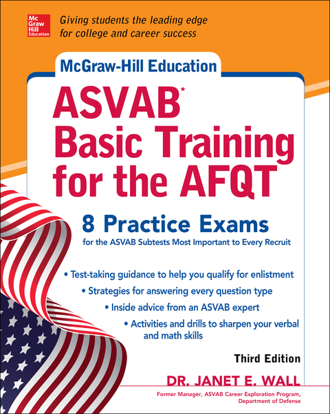Cover image for book McGraw-Hill Education ASVAB Basic Training for the AFQT, Third Edition