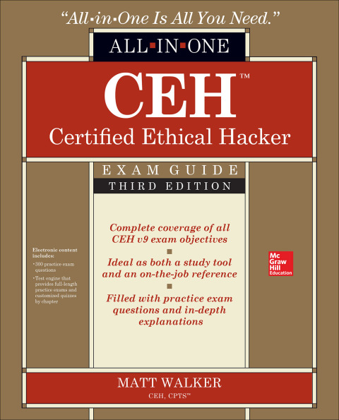 Cover image for book CEH Certified Ethical Hacker All-in-One Exam Guide