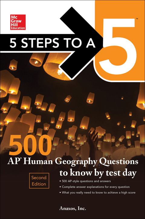 Cover image for book 5 Steps to a 5: 500 AP Human Geography Questions to Know by Test Day, Second Edition