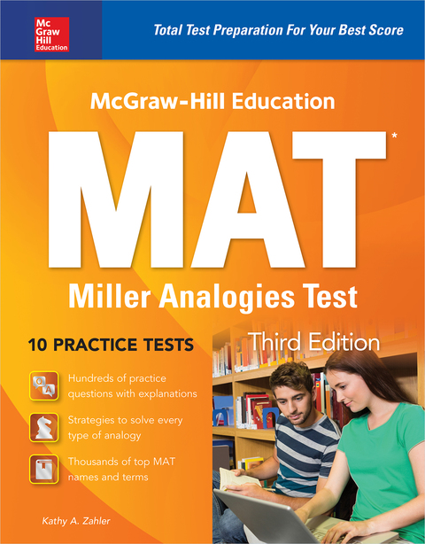 Cover image for book McGraw-Hill Education MAT Miller Analogies Test, Third Edition