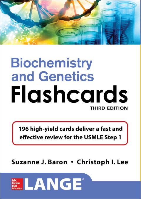 Cover image for book Lange Biochemistry and Genetics Flashhcards, Third Edition