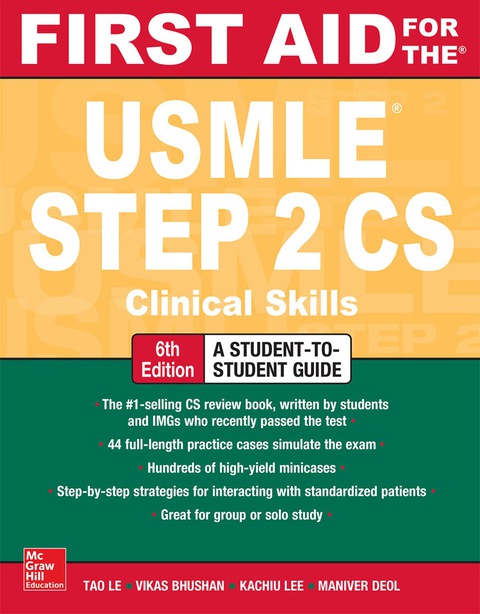 Cover image for book First Aid for the USMLE Step 2 CS, Sixth Edition