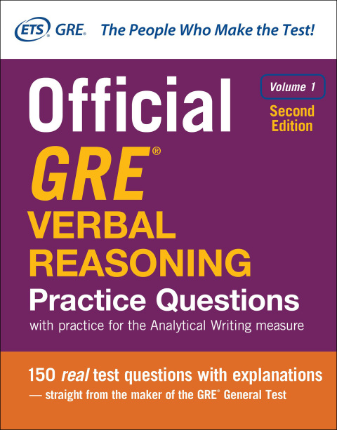 Cover image for book Official GRE Verbal Reasoning Practice Questions