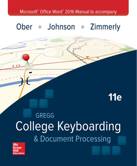 Cover image for book Microsoft Office Word 2016 Manual for Gregg College Keyboarding & Document Processing (GDP)