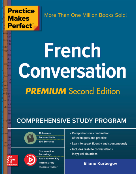 Cover image for book Practice Makes Perfect: French Conversation, Premium Second Edition