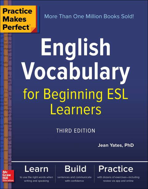 Cover image for book Practice Makes Perfect: English Vocabulary for Beginning ESL Learners, Third Edition