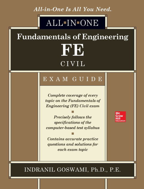 Cover image for book Fundamentals of Engineering FE Civil All-in-One Exam Guide