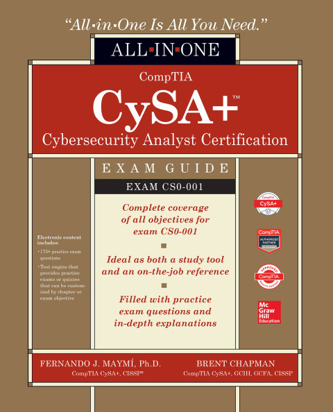 Cover image for book CompTIA CySA+ Cybersecurity Analyst Certification All-in-One Exam Guide (CS0-001)