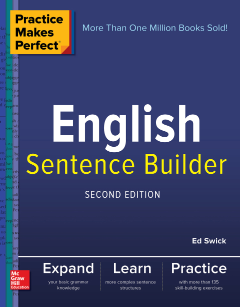 Cover image for book Practice Makes Perfect English Sentence Builder, Second Edition