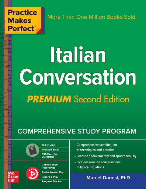 Cover image for book Practice Makes Perfect: Italian Conversation, Premium Second Edition
