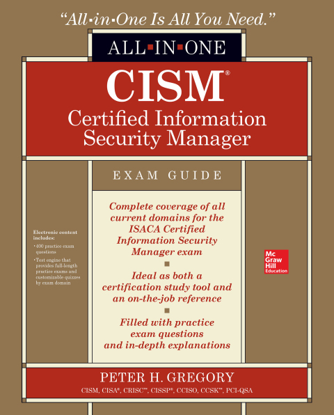 Cover image for book CISM Certified Information Security Manager All-in-One Exam Guide