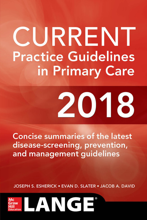 Cover image for book CURRENT Practice Guidelines in Primary Care 2018