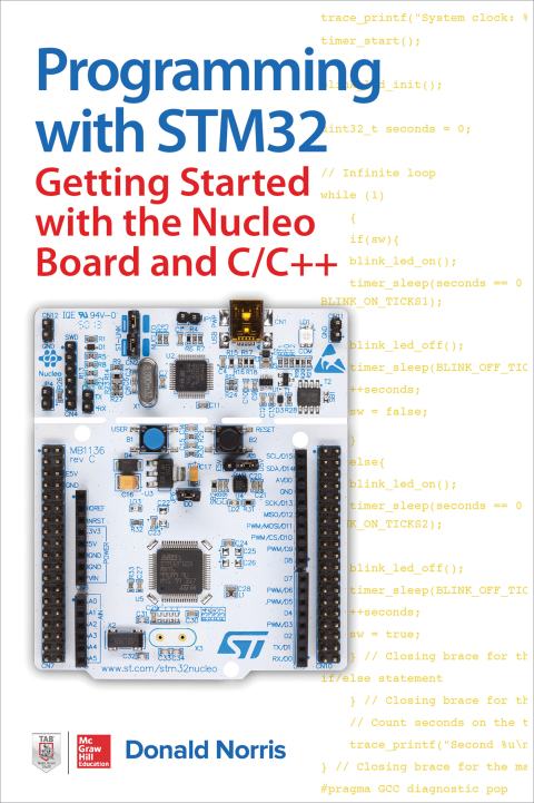 Cover image for book Programming with STM32: Getting Started with the Nucleo Board and C/C++