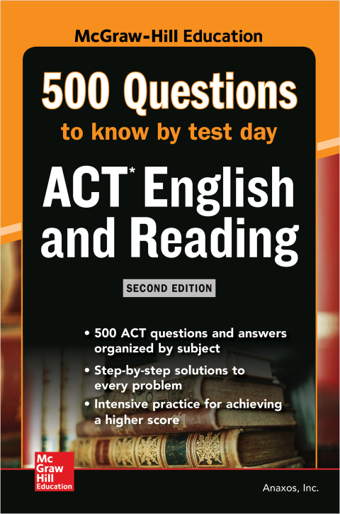 Cover image for book 500 ACT English and Reading Questions to Know by Test Day, Second Edition