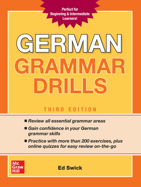 Cover image for book German Grammar Drills, Third Edition