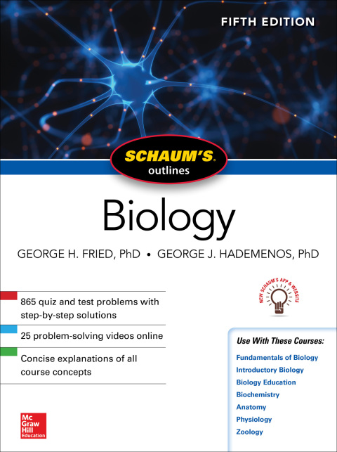 Cover image for book Schaum's Outline of Biology, Fifth Edition
