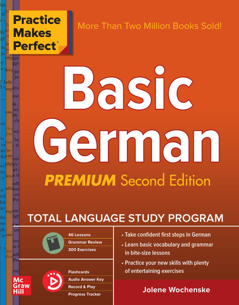Cover image for book Practice Makes Perfect: Basic German, Second Edition