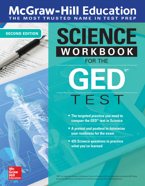 Cover image for book McGraw-Hill Education Science Workbook for the GED Test, Second Edition