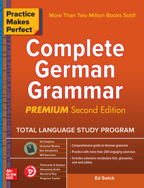 Cover image for book Practice Makes Perfect Complete German Grammar, 2nd Edition