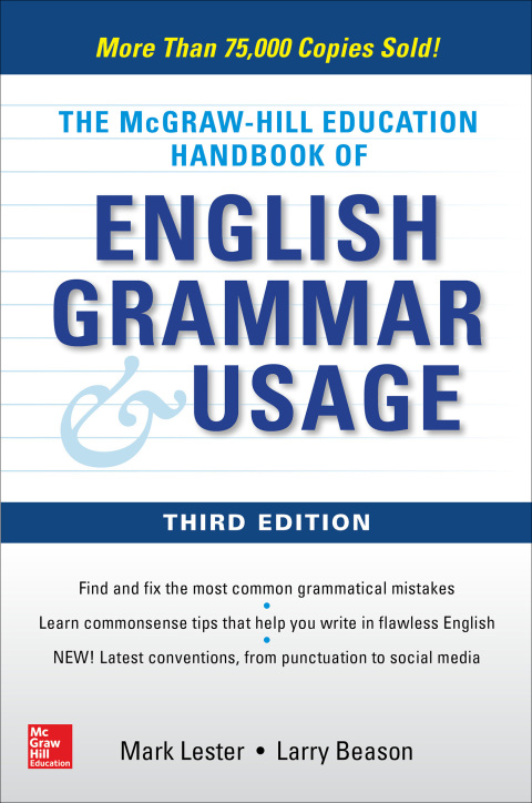 Cover image for book McGraw-Hill Education Handbook of English Grammar & Usage