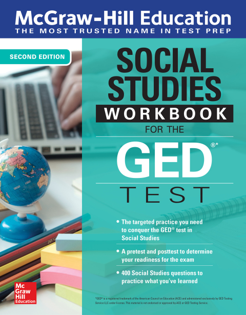 Cover image for book McGraw-Hill Education Social Studies Workbook for the GED Test, Second Edition