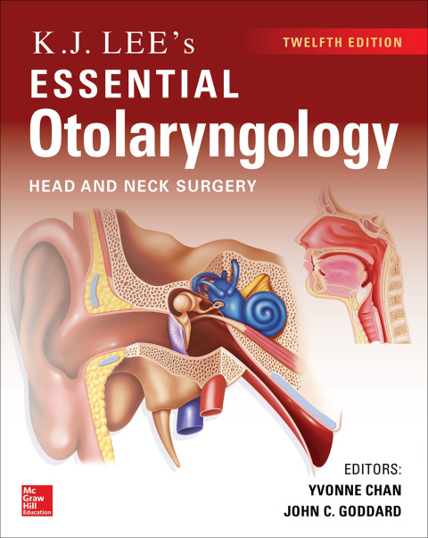 Cover image for book KJ Lee's Essential Otolaryngology, 12th edition