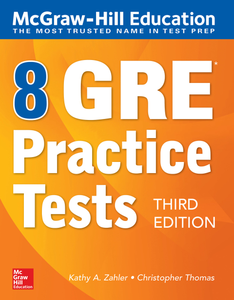 Cover image for book McGraw-Hill Education 8 GRE Practice Tests, Third Edition