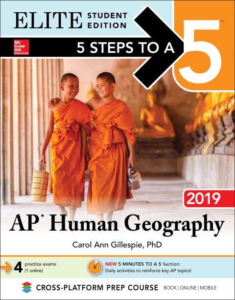 Cover image for book 5 Steps to a 5: AP Human Geography 2019 Elite Student Edition