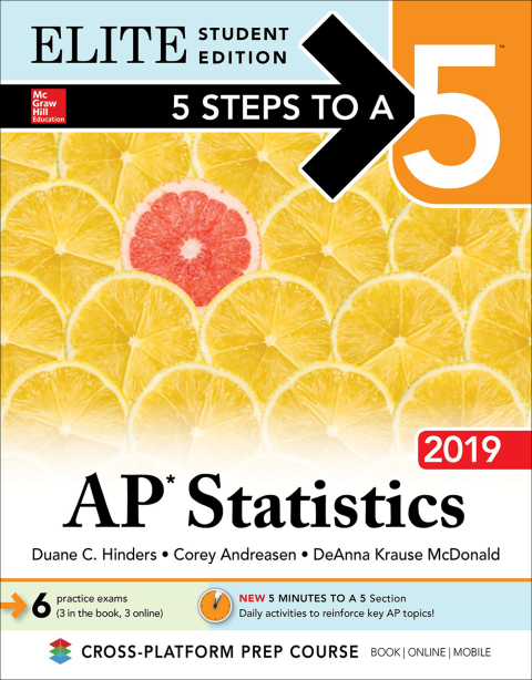 Cover image for book 5 Steps to a 5: AP Statistics 2019 Elite Student Edition