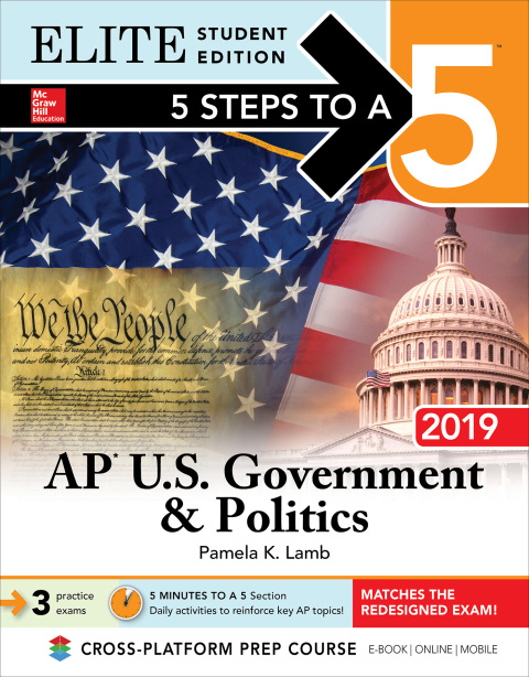 Cover image for book 5 Steps to a 5: AP U.S. Government & Politics 2019 Elite Student Edition