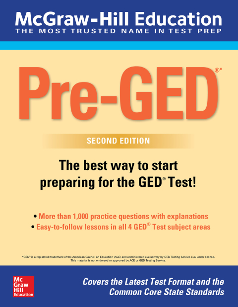 Cover image for book McGraw-Hill Education Pre-GED, Second Edition