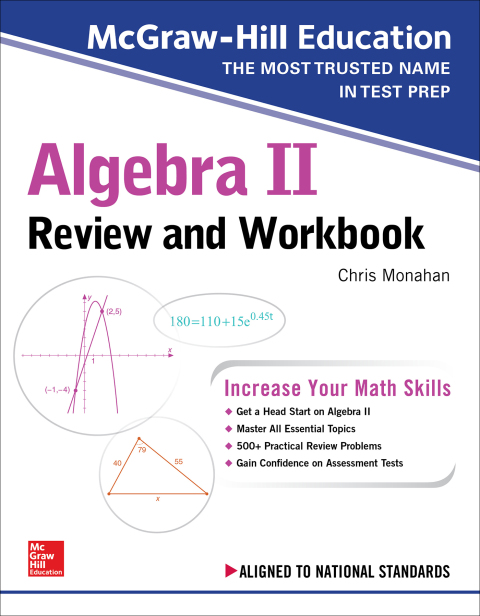 Cover image for book McGraw-Hill Education Algebra II High School Review and Workbook