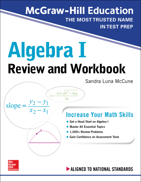 Cover image for book McGraw-Hill Education Algebra I Review and Workbook