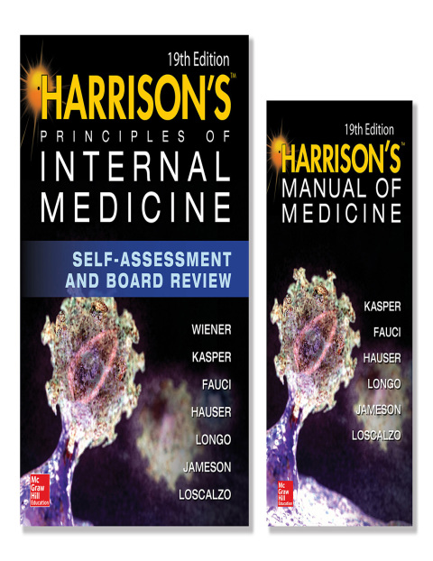 Cover image for book Harrison's Principles of Internal Medicine Self-Assessment and Board Review, 19th Edition and Harrison's Manual of Medicine 19th Edition (EBook) VAL PAK