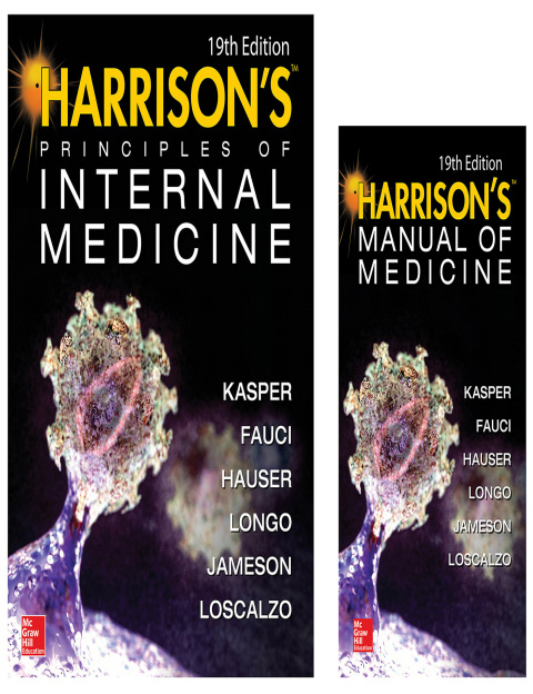 Cover image for book Harrison's Principles of Internal Medicine 19th Edition and Harrison's Manual of Medicine 19th Edition (EBook)VAL PAK