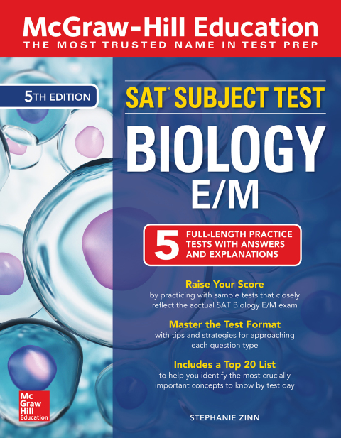 Cover image for book McGraw-Hill Education SAT Subject Test Biology, Fifth Edition