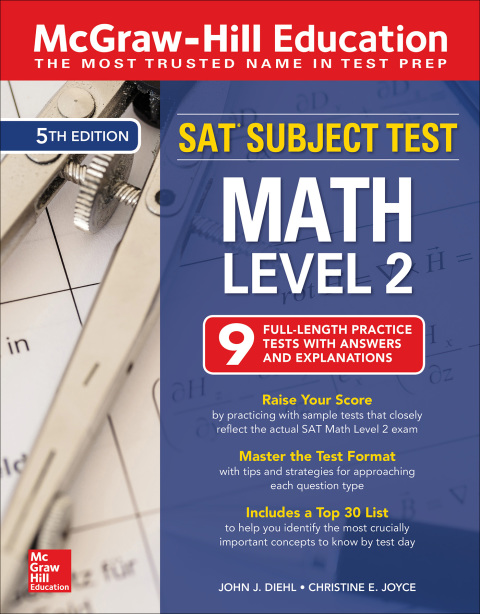 Cover image for book McGraw-Hill Education SAT Subject Test Math Level 2, Fifth Edition