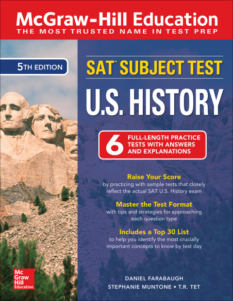 Cover image for book McGraw-Hill Education SAT Subject Test U.S. History, Fifth Edition