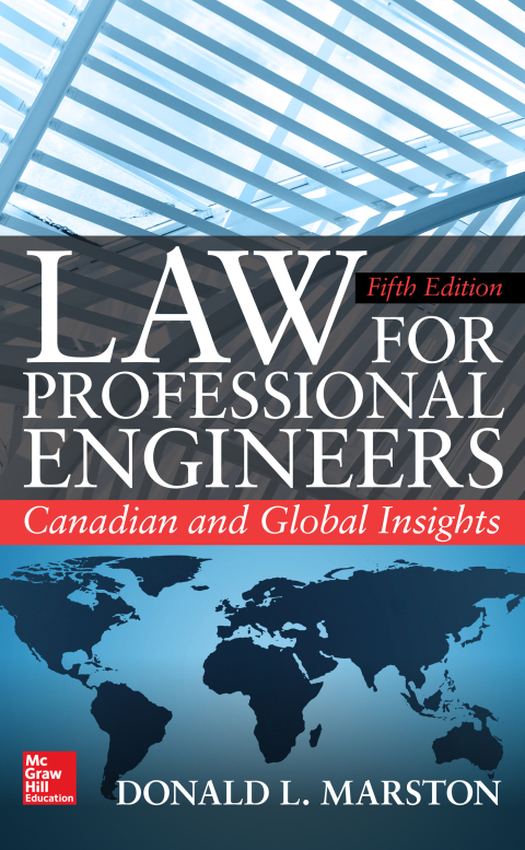 Cover image for book Law for Professional Engineers: Canadian and Global Insights