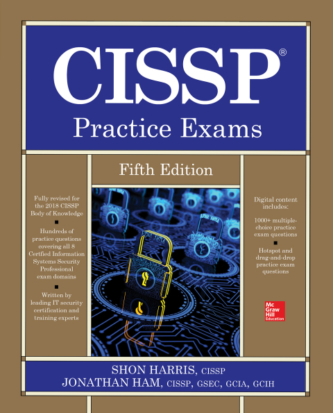 Cover image for book CISSP Practice Exams, Fifth Edition