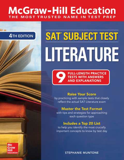 Cover image for book McGraw-Hill Education SAT Subject Test Literature, Fourth Edition