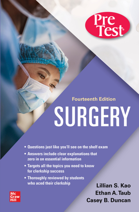 Cover image for book Surgery PreTest Self-Assessment and Review, Fourteenth Edition