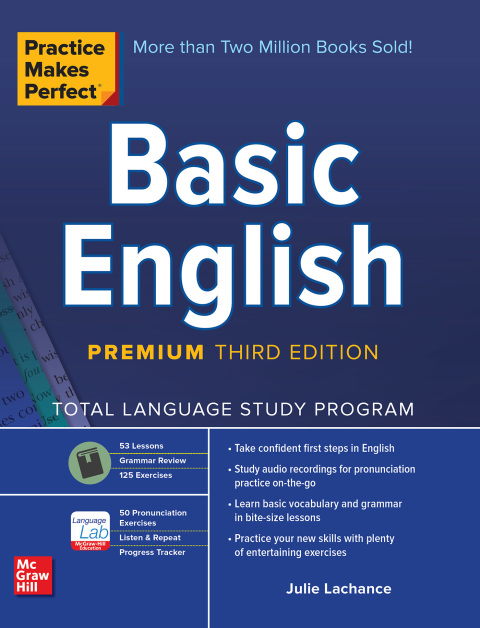 Cover image for book Practice Makes Perfect: Basic English, Premium Edition