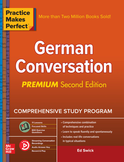Cover image for book Practice Makes Perfect: German Conversation, Premium Second Edition