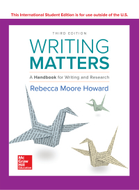 Cover image: Writing Matters 3rd edition 9781260098686